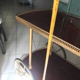 Rolling service wood and brass