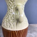 Two-tone vase decorated with flowers