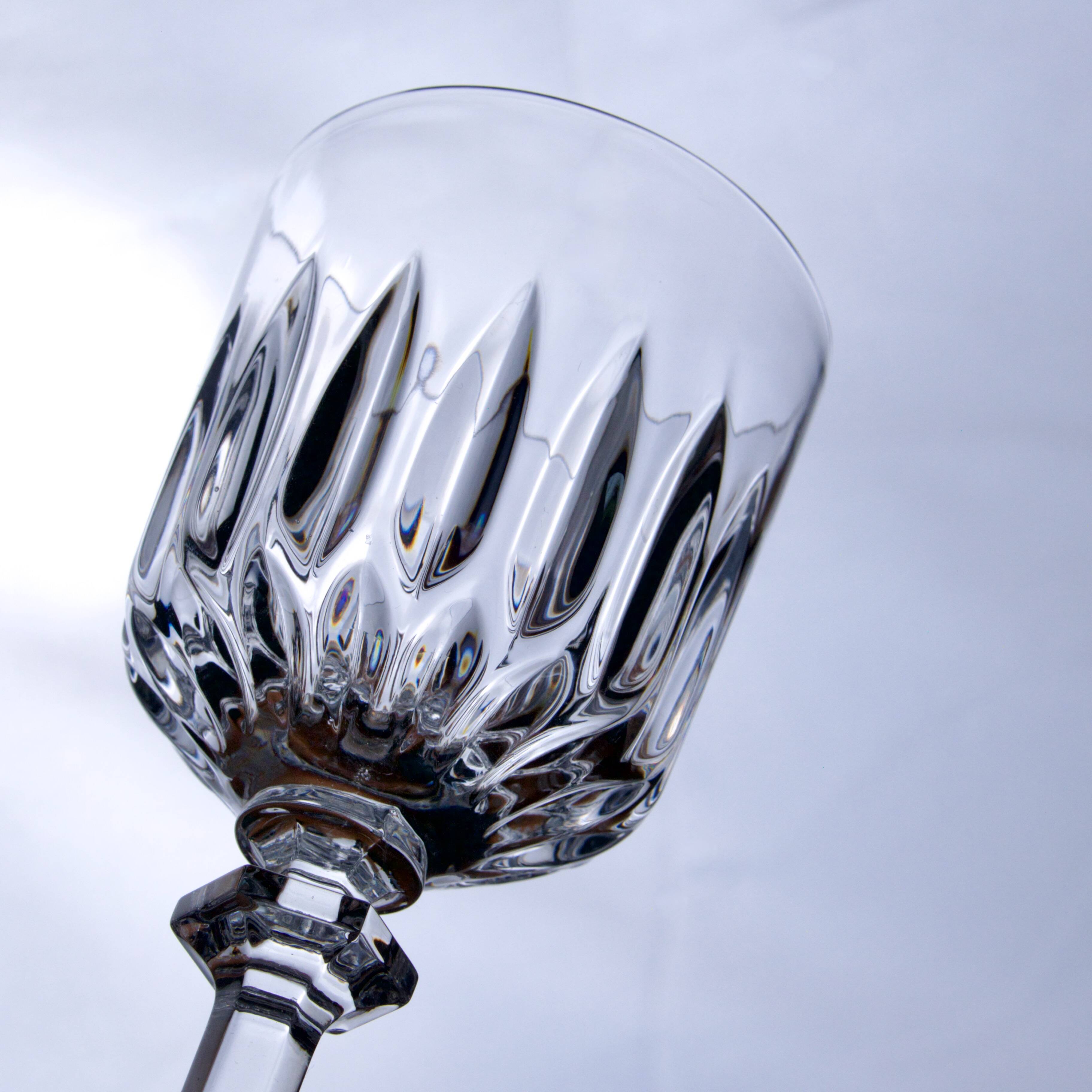 10 Nachtmann crystal wine glasses from the "Angélique" collection