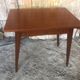 Old scandinavian wooden desk compass feet + drawer 70s vintage