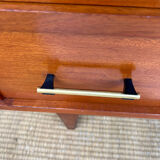 Vintage lacquered wooden chest of drawers