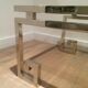 Very beautiful chrome coffee table