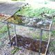 Vintage design console table, chrome and smoked glass, 1970s