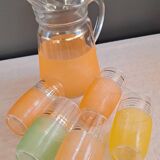 Carafe and granite glasses