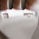 12 Art Deco oyster forks Ercuis in silver-plated metal