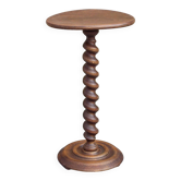 Turned wooden end table