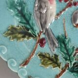 Sarreguemines Birds Barbotine Plate