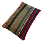 Vintage turkish kilim cushion cover, 30 x 50 cm