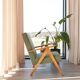 Vintage Design Kiwi Green Boucle Armchair