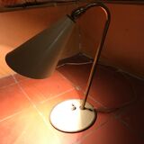 Small lamp in beige lacquered metal, 50s.