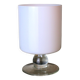 White Murano Vase, Italy 1970s