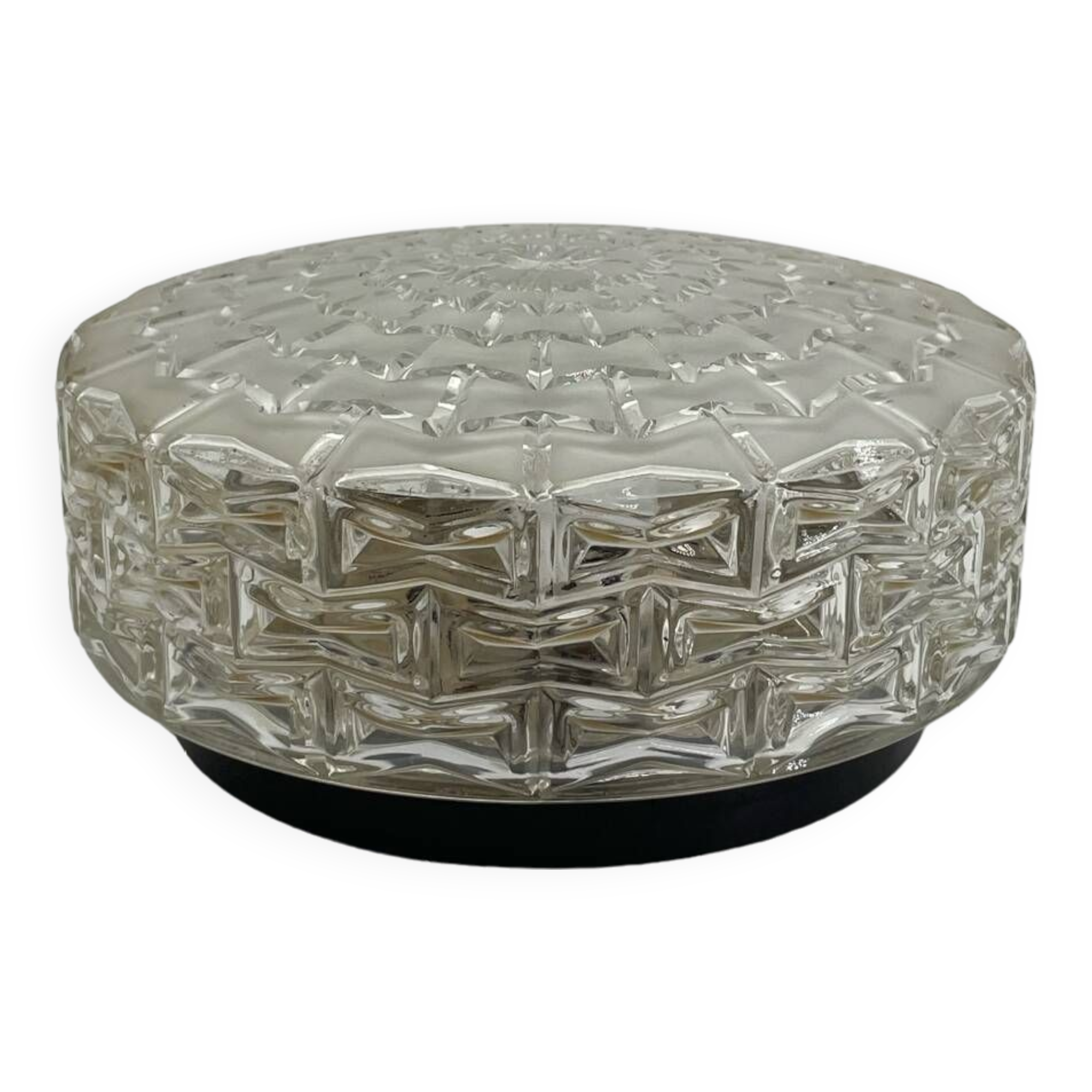 Glass ceiling light from the 60s