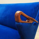 Blue living room set, Danish design, 1960s, designer: Chresten Findahl Brod