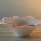 Vintage pink glass paste cup