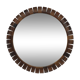 Teak rosewood Danish midcentury cube mirror, 1960s, 33 cm