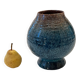 Accolay, Turquoise Ceramic Spinning Top Vase, 1960.