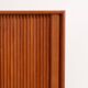 Highboard with tambour doors by Heinrich Riestenpatt