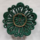 Vintage twisted artisan ceramic fruit bowl