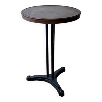 Table de bistrot française "REX", plateau en bakelite