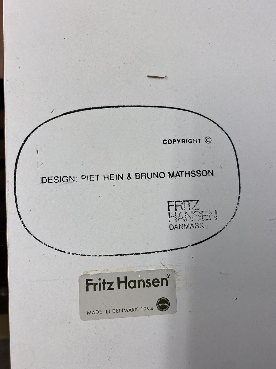 Table de salle à manger Ellipse extensible par Piet Hein pour Fritz Hansen 1990s