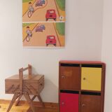 wooden workshop furniture, drawer unit