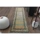 Tapis coureur vintage turc Oushak fait à la main en laine et coton orange 82x311