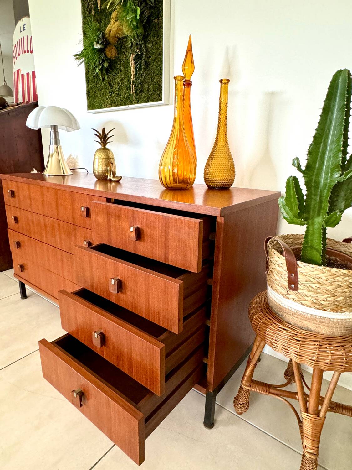 Vintage Scandinavian teak sideboard