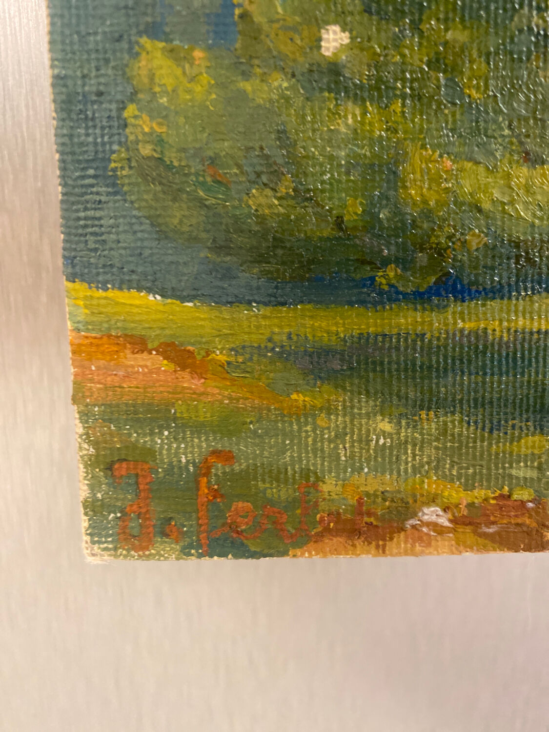 Signed rural landscape, dated 1935