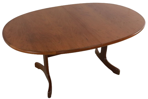 G-Plan oval adjustable table