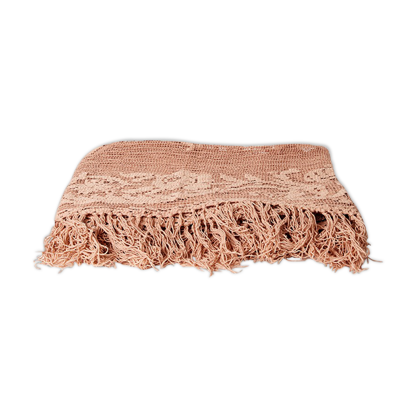 Mesh bedspread - powder