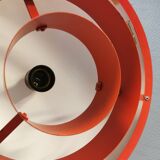 An original Jo Hammerborg for Fog & Mørup hanging lamp, model Milieu mini in deep red color