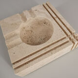 Ashtray in travertine by Cerri Nestore, Italy, 1960