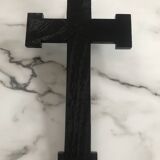 Antique black monochrome crucifix
