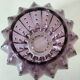 Amethyst vintage glass cactus vase