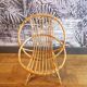 Fauteuil corbeille enfant en rotin