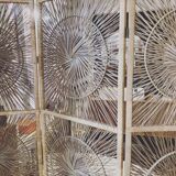 Vintage rattan screen