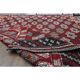 1970s Vintage Turkish Oushak Handmade Wool Cotton Red Area Rug 166x235