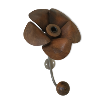 Old wooden flower pad