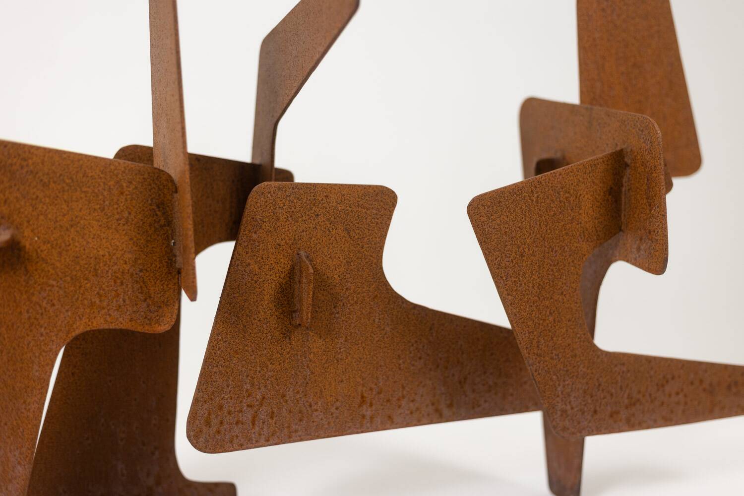 MPCEM. Abstract sculpture in corten steel. Unique piece, 2014.