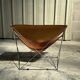Fauteuil F675 "Butterfly" cognac patiné par Pierre Paulin pour Artifort 60