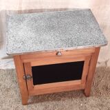 Parisian buffet in solid wood and enamelled sheet metal - mid 20th century.