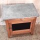 Parisian buffet in solid wood and enamelled sheet metal - mid 20th century.