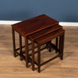 Retro Teak 1960s Mid Century Nest Of Tables Coffee Tables By E W Bach Odense Møbelfabrik