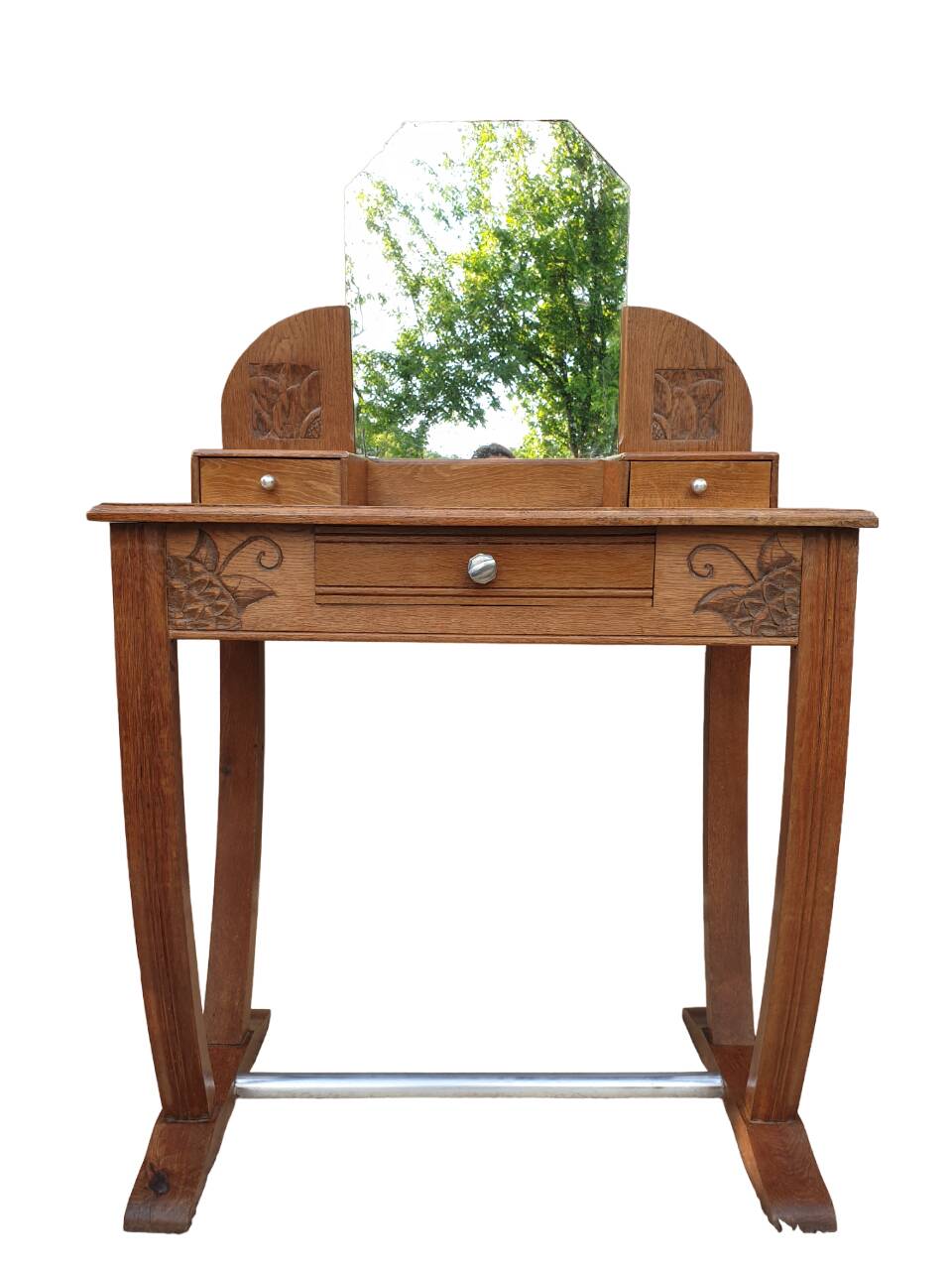 Art Deco dressing table gondola base