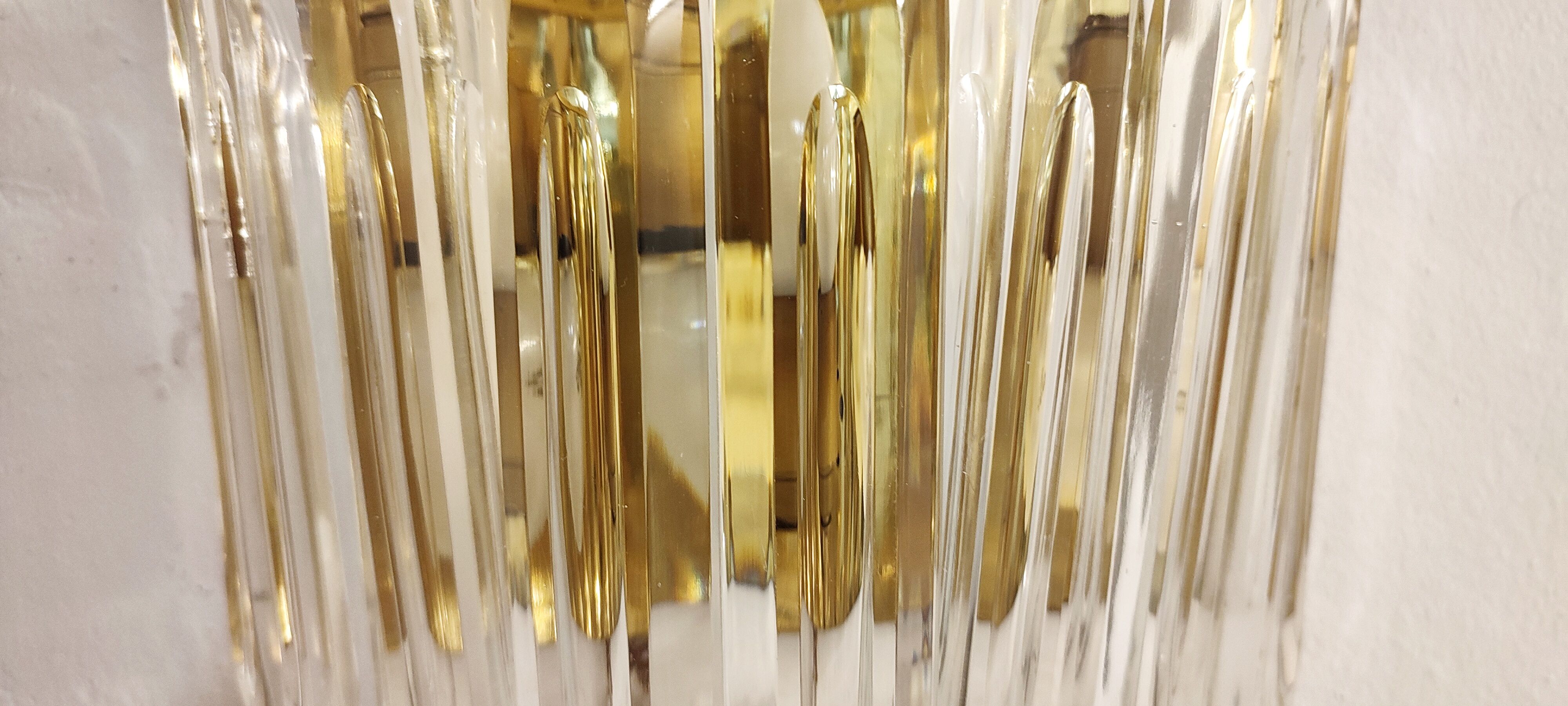 Crystals sconces Italy, 1970