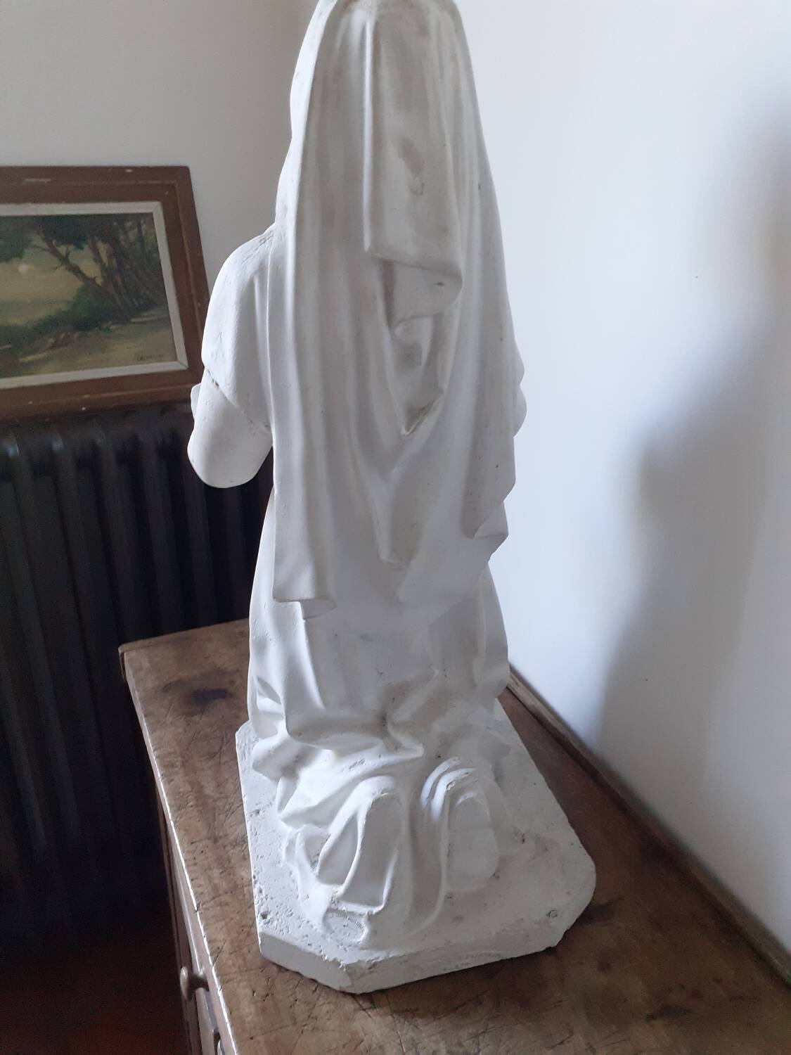 Religious statue of Saint Bernadette