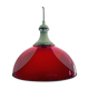 Red ceiling lamp from Italy, 1960s