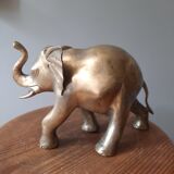 Elephant in vintage gilded brass