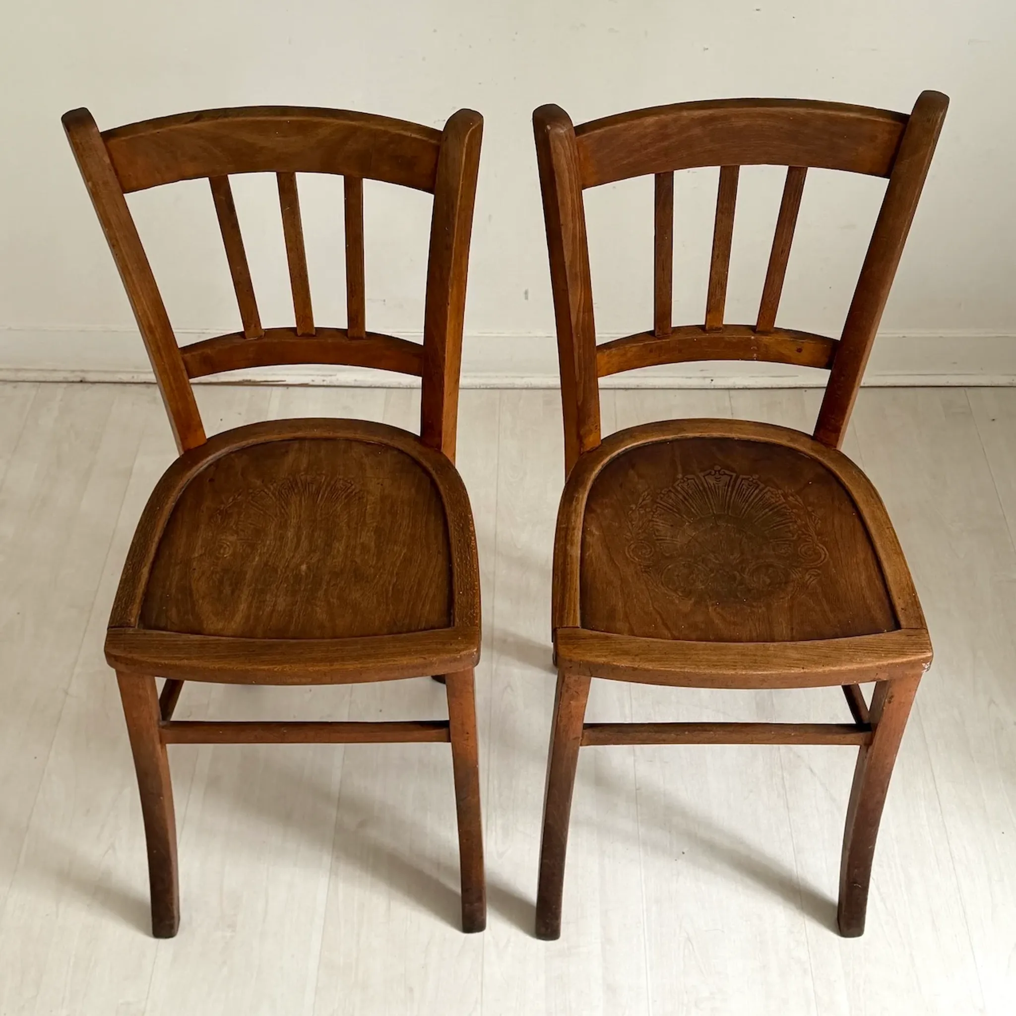Pair of vintage Thonet style chairs