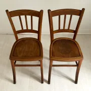 Pair of vintage Thonet style chairs